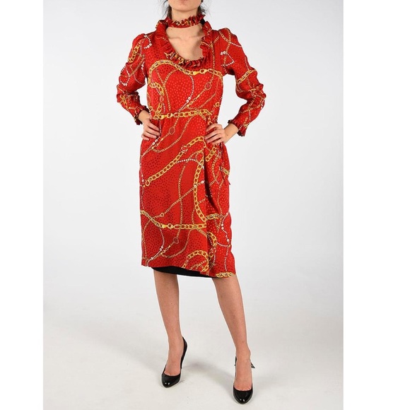 Beauty ✨BALENCIAGA Printed silk transformer dress